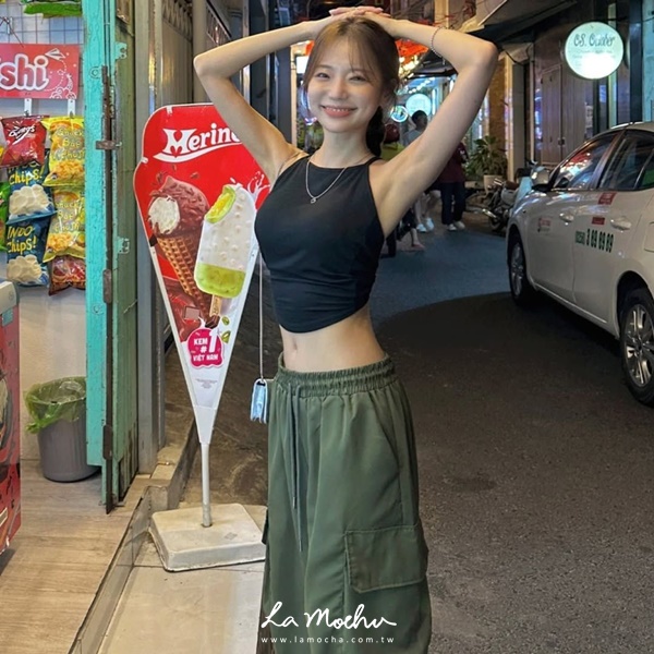 超美貼身削肩美背背心(闆娘.花花清單)